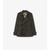 Bardzo krótki Tropical Gabardine Kensington Trench Coat Bardzo krótki Tropical Gabardine Kensington Trench Coat
