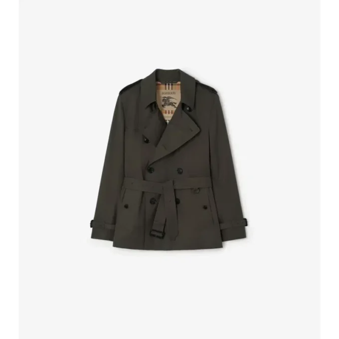Bardzo krótki Tropical Gabardine Kensington Trench Coat Bardzo krótki Tropical Gabardine Kensington Trench Coat