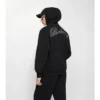 Bawełniana bluza z kapturem i zamkiem, z logo w stylu kursywnym Bawełniana bluza z kapturem i zamkiem, z logo w stylu kursywnym