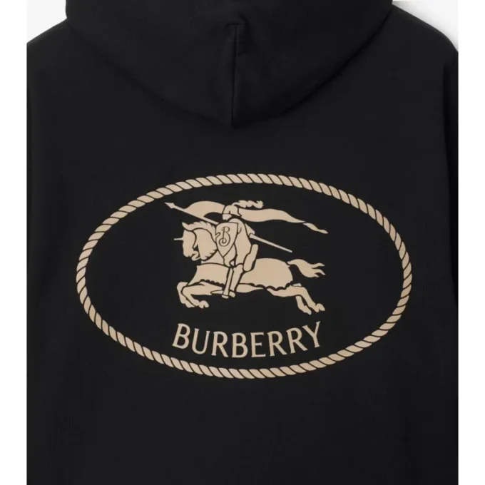 Bawełniana bluza z kapturem z motywem Knight Stamp Bawełniana bluza z kapturem z motywem Knight Stamp