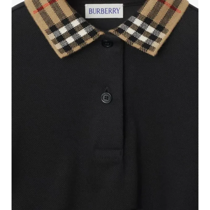 Bawełniana koszula polo z kołnierzykiem w kratę