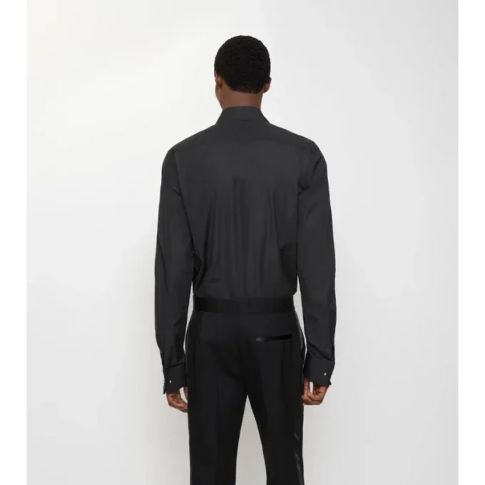 Bawełniana koszula smokingowa o kroju slim fit Bawełniana koszula smokingowa o kroju slim fit