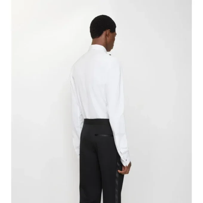 Bawełniana koszula smokingowa o kroju slim fit Bawełniana koszula smokingowa o kroju slim fit