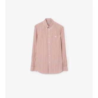Bawełniana koszula w paski o kroju slim fit