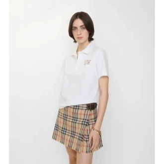 Bawełniana koszulka polo w kratę EKD