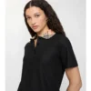 Bawełniana koszulka polo z kołnierzykiem w kratę Bawełniana koszulka polo z kołnierzykiem w kratę