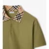 Bawełniana koszulka polo z kołnierzykiem w kratę Bawełniana koszulka polo z kołnierzykiem w kratę