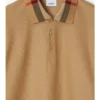 Bawełniana koszulka polo z kołnierzykiem w kratę Bawełniana koszulka polo z kołnierzykiem w kratę