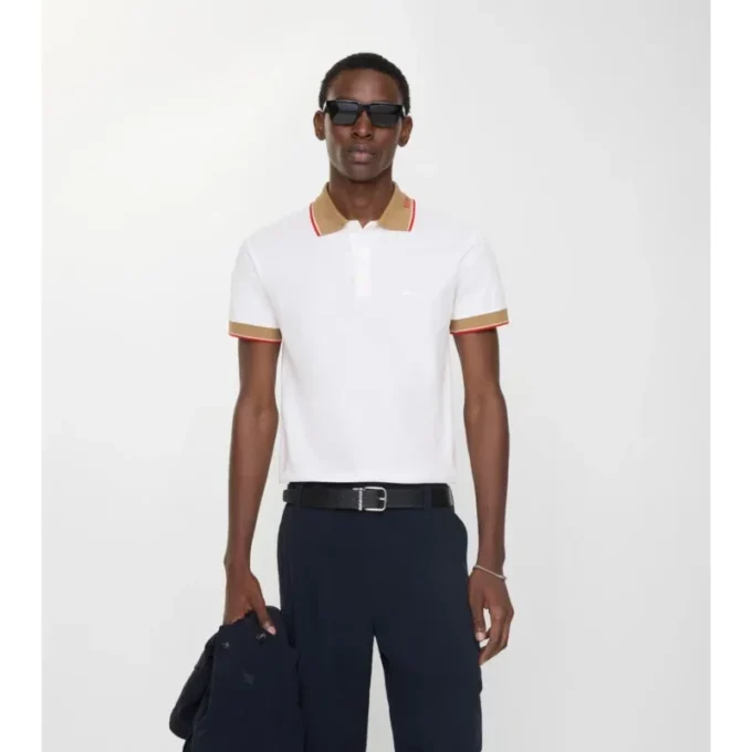 Bawełniana koszulka polo z logo na kołnierzu