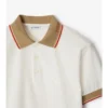 Bawełniana koszulka polo z logo na kołnierzu Bawełniana koszulka polo z logo na kołnierzu