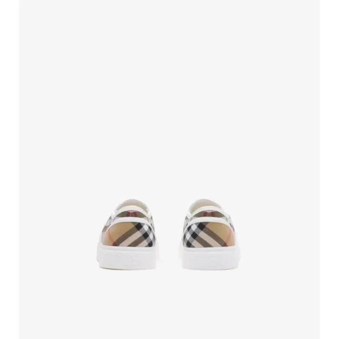 Bawełniane Sneakersy wsuwane w kratkę Bawełniane Sneakersy wsuwane w kratkę