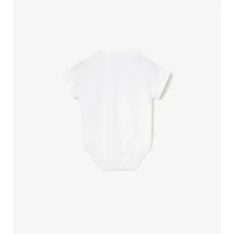 Bawełniany body z logo w stylu kursywnym