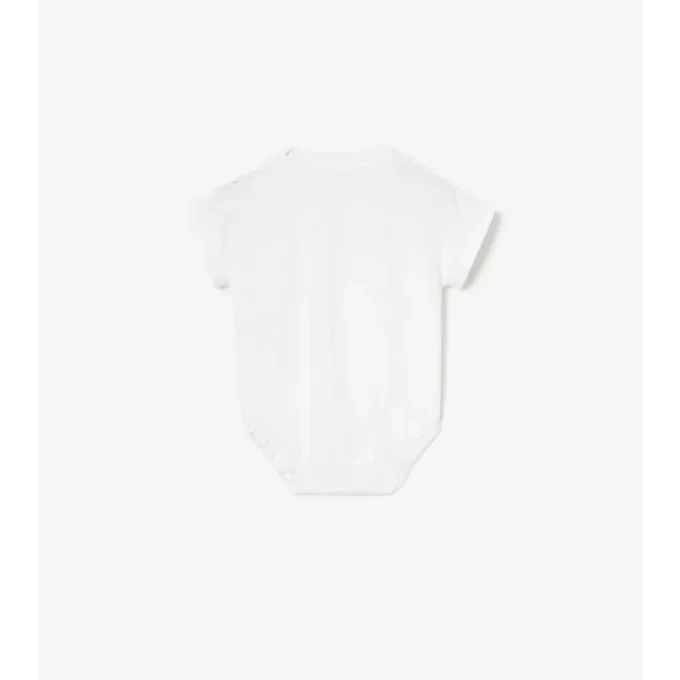 Bawełniany body z logo w stylu kursywnym