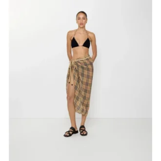 Bawełniany sarong w kratę
