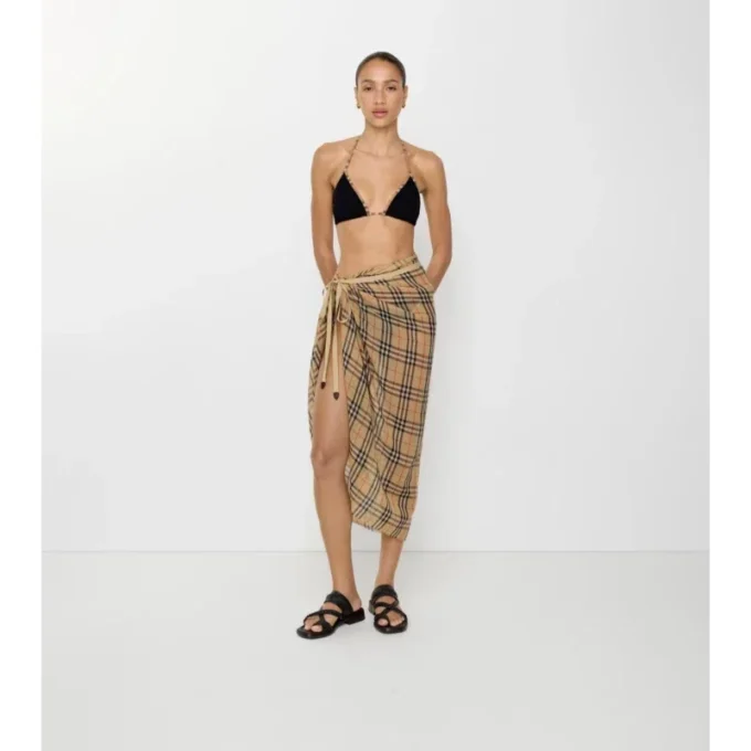 Bawełniany sarong w kratę