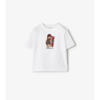 Bawełniany T-shirt Ski Bear