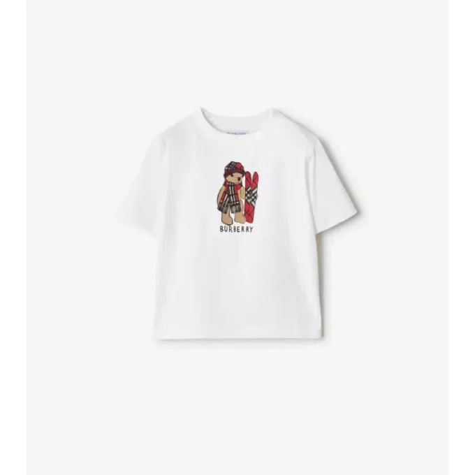 Bawełniany T-shirt Ski Bear