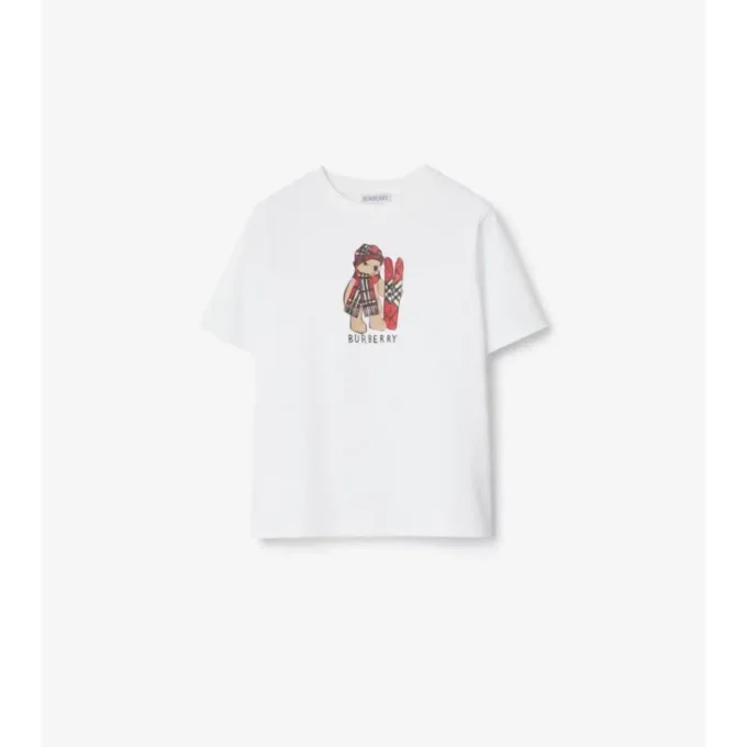 Bawełniany T-shirt Ski Bear