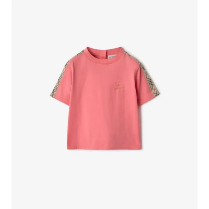 Bawełniany T-shirt w kratę