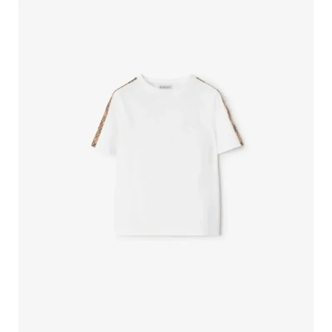 Bawełniany T-shirt w kratę