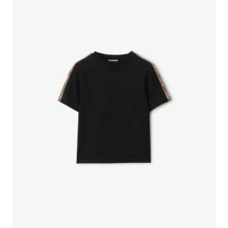 Bawełniany T-shirt w kratę Bawełniany T-shirt w kratę
