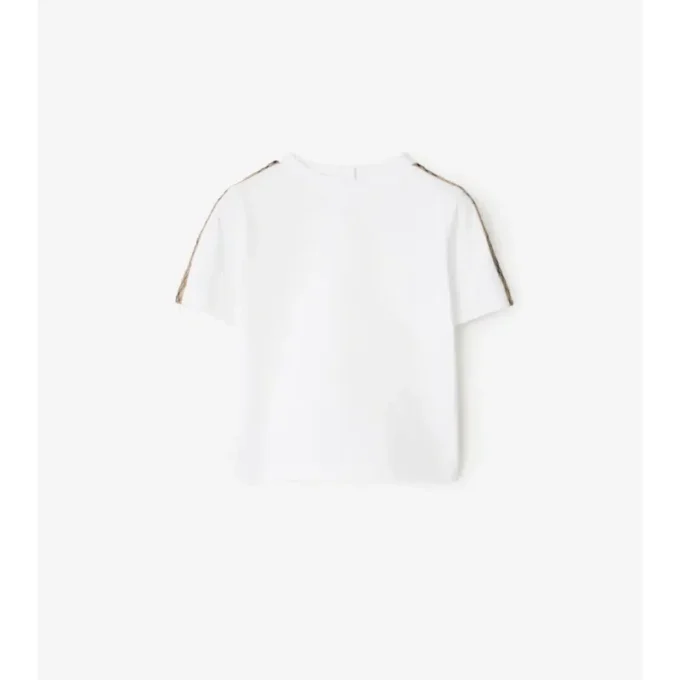 Bawełniany T-shirt w kratę