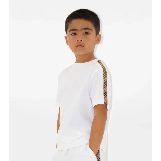 Bawełniany T-shirt w kratę