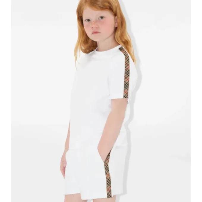 Bawełniany T-shirt w kratę