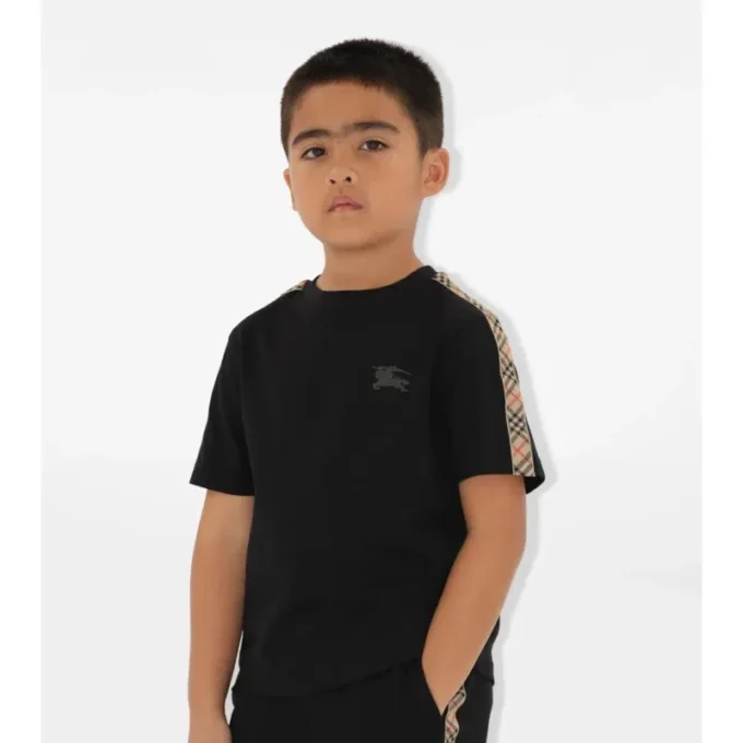 Bawełniany T-shirt w kratę