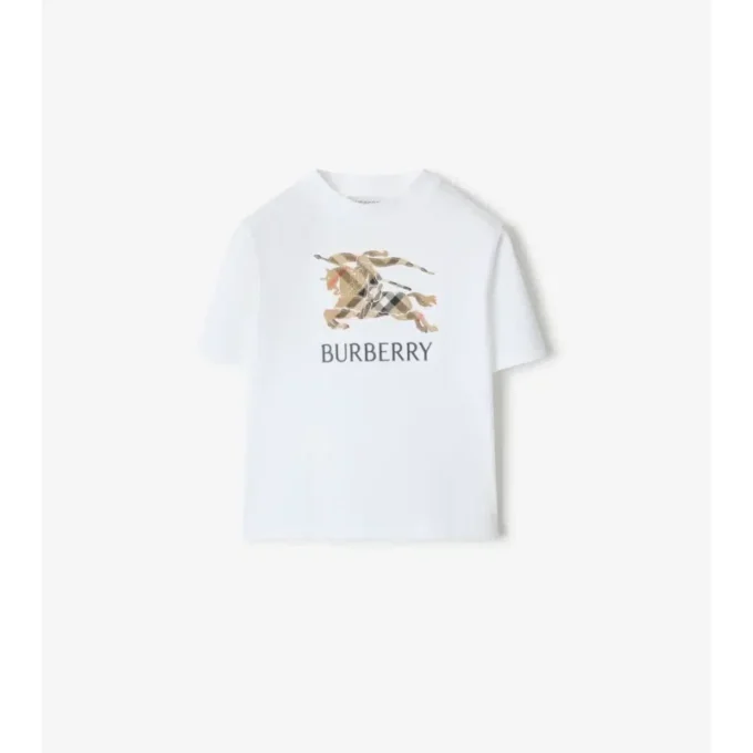 Bawełniany T-shirt w kratę EKD