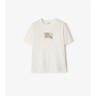 Bawełniany T-shirt w kratę EKD