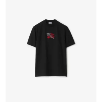Bawełniany T-shirt w kratę EKD