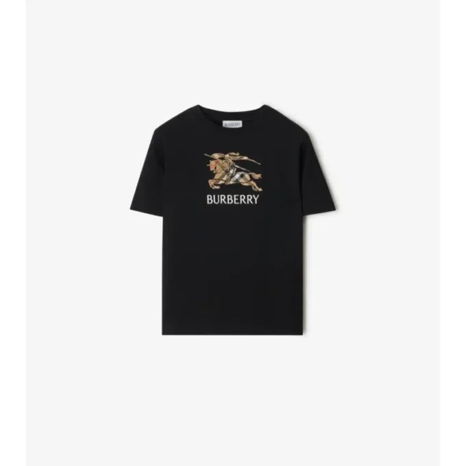 Bawełniany T-shirt w kratę EKD