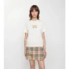 Bawełniany T-shirt w kratę EKD