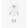 Bawełniany T-shirt w kratę EKD