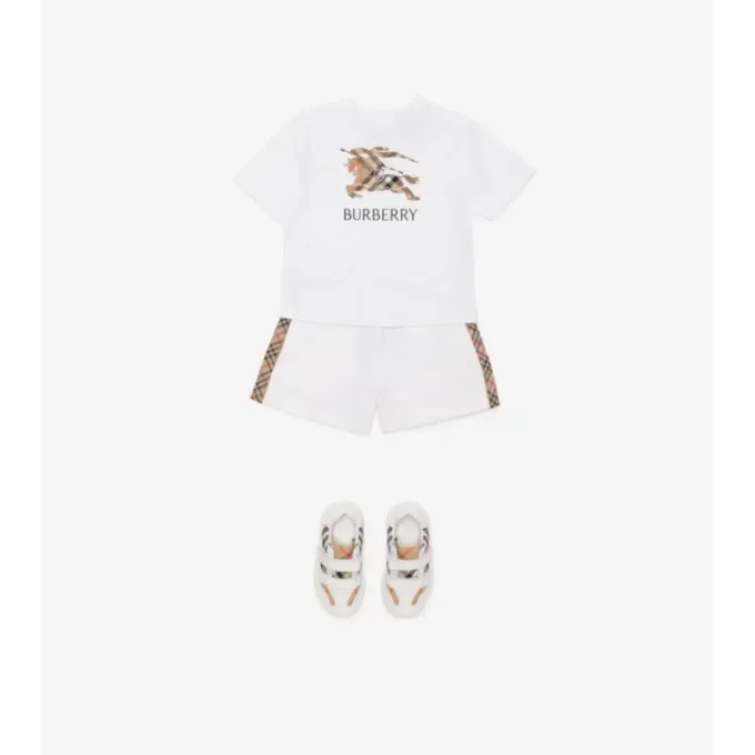 Bawełniany T-shirt w kratę EKD