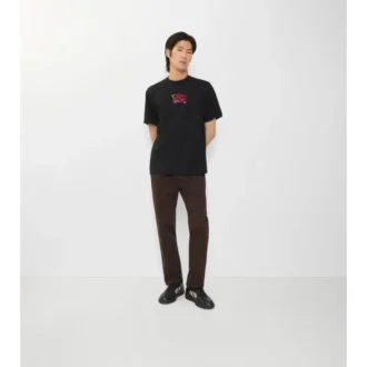Bawełniany T-shirt w kratę EKD