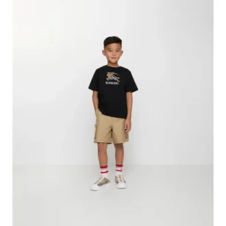 Bawełniany T-shirt w kratę EKD