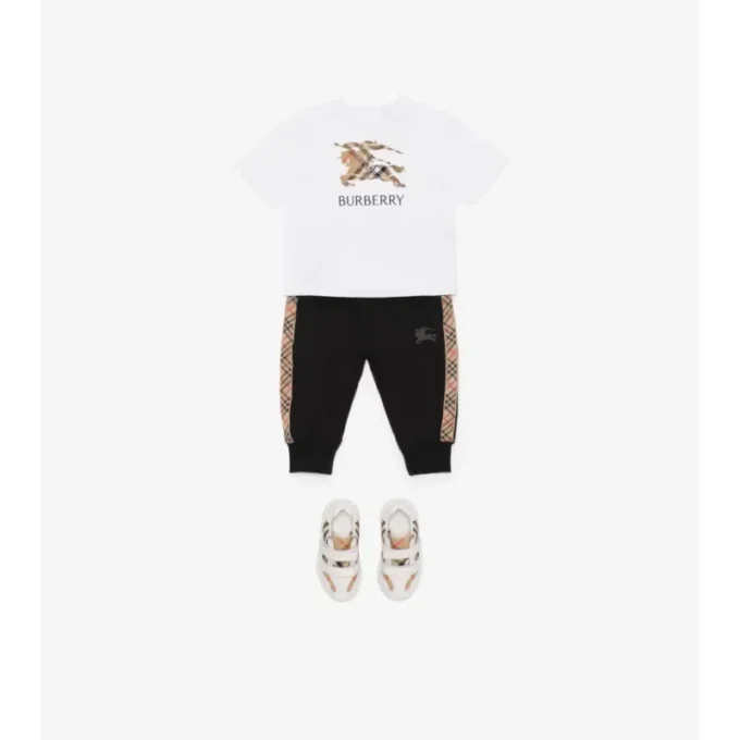 Bawełniany T-shirt w kratę EKD