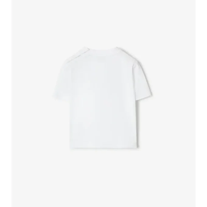 Bawełniany T-shirt w kratę EKD