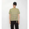 Bawełniany T-shirt w kratę z gradientem