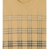 Bawełniany T-shirt w kratę z gradientem Bawełniany T-shirt w kratę z gradientem