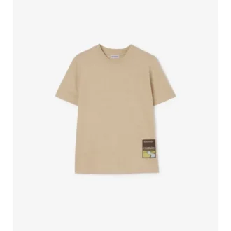 Bawełniany T-shirt z etykietą Landscape