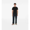 Bawełniany T-shirt z etykietą w kratę Bawełniany T-shirt z etykietą w kratę