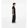 Bawełniany T-shirt z etykietą w kratę Bawełniany T-shirt z etykietą w kratę