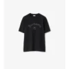 Bawełniany T-shirt z gotyckim logo Bawełniany T-shirt z gotyckim logo