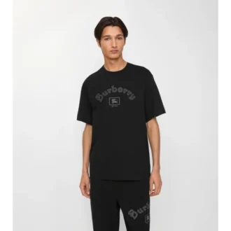 Bawełniany T-shirt z gotyckim logo