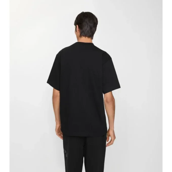 Bawełniany T-shirt z gotyckim logo Bawełniany T-shirt z gotyckim logo