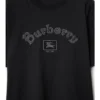 Bawełniany T-shirt z gotyckim logo Bawełniany T-shirt z gotyckim logo