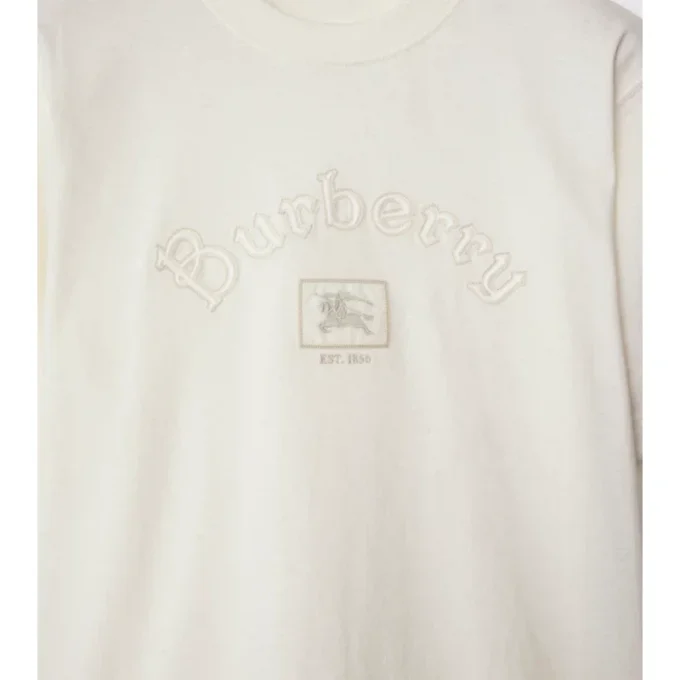 Bawełniany T-shirt z gotyckim logo Bawełniany T-shirt z gotyckim logo